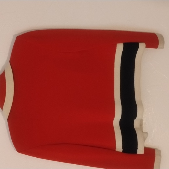 St. John Collection Red Suit Skirt Free Jacket Sz 2 - Picture 3 of 6